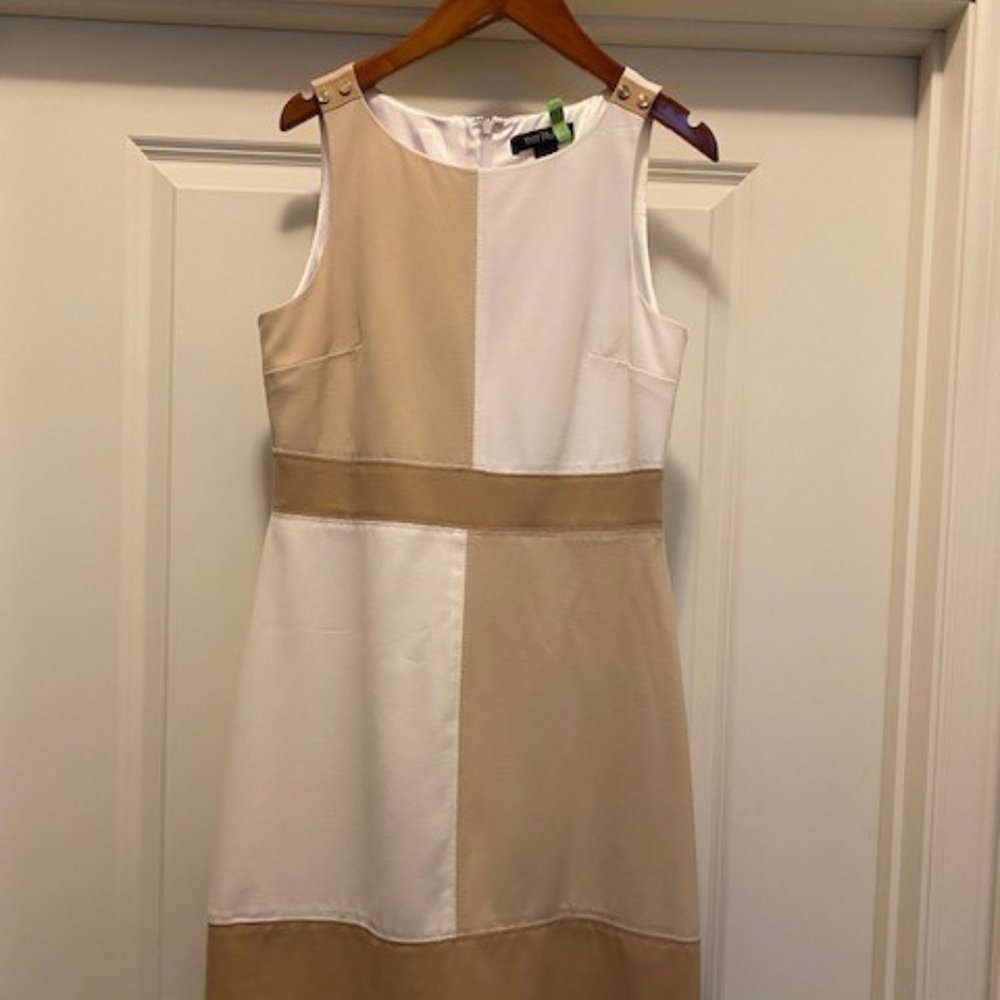 White House Black Market Colorblock Shift Dress